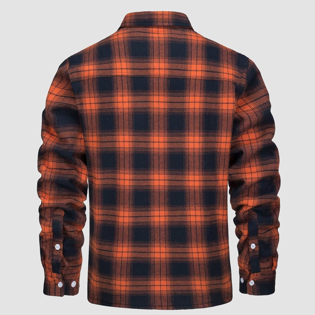 Komfortowy Fleece Koszula - Ruben-Brązowy-S-Trend Polska
