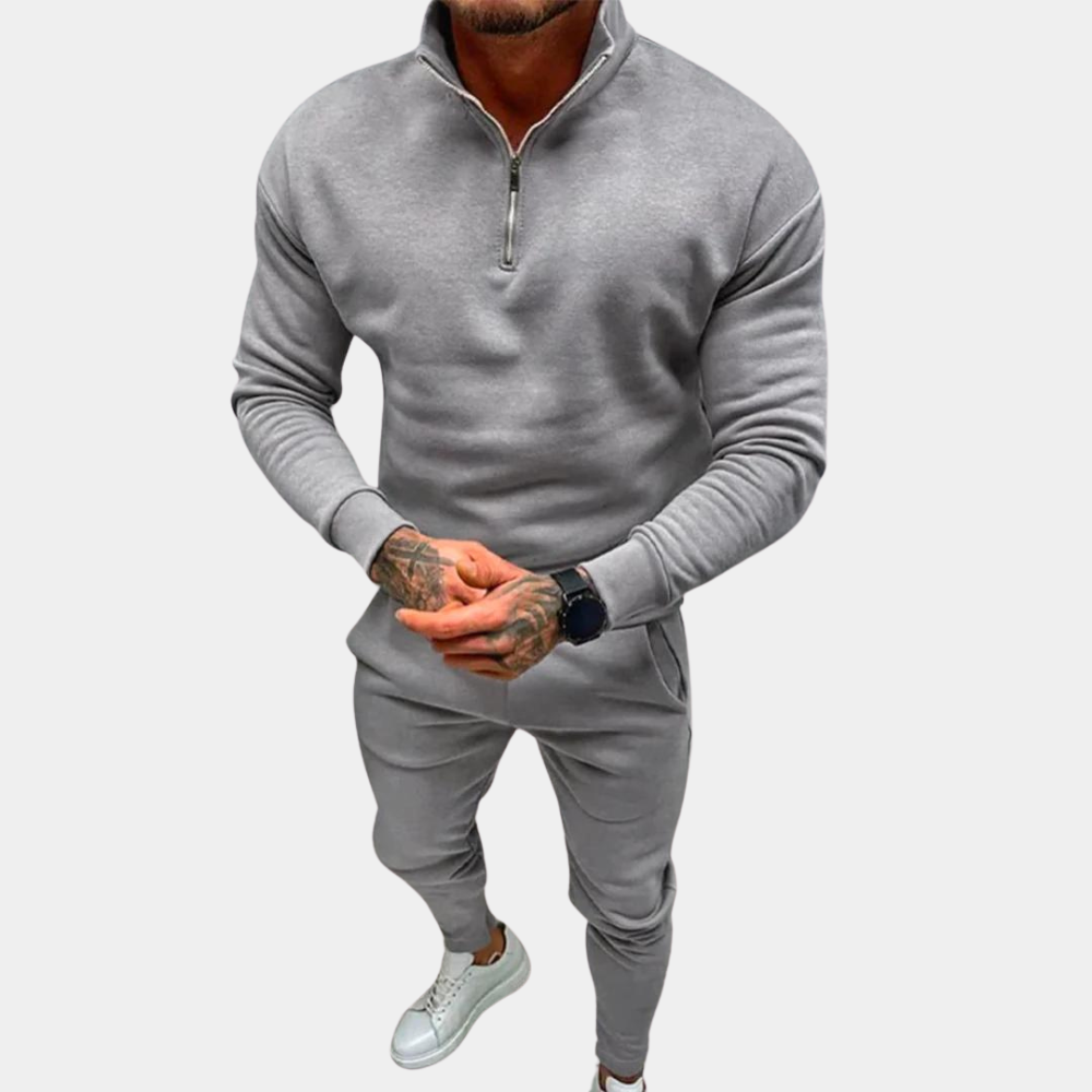 Komfortowy i stylowy dres dla mężczyzn - Jason-Szary-S-Trend Polska