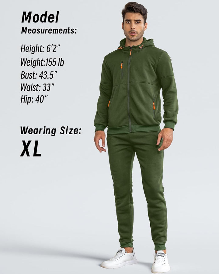 Komfortowy męski dres - Jamie-Zielony-S-Trend Polska