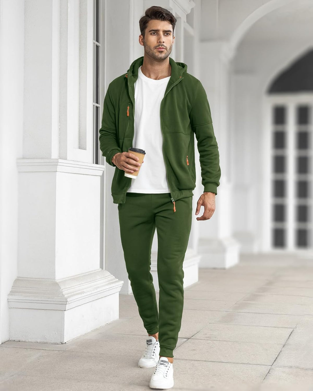 Komfortowy męski dres - Jamie-Zielony-S-Trend Polska
