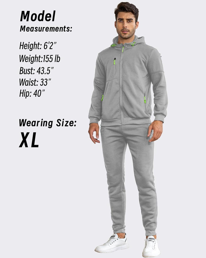 Komfortowy męski dres - Jamie-Zielony-S-Trend Polska