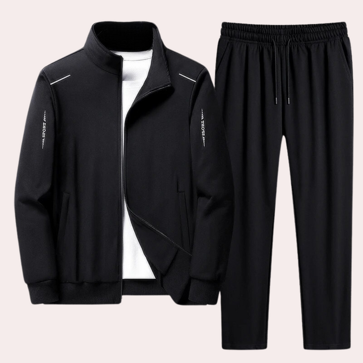 Komfortowy męski dres - Zenith-Czarny-M-Trend Polska