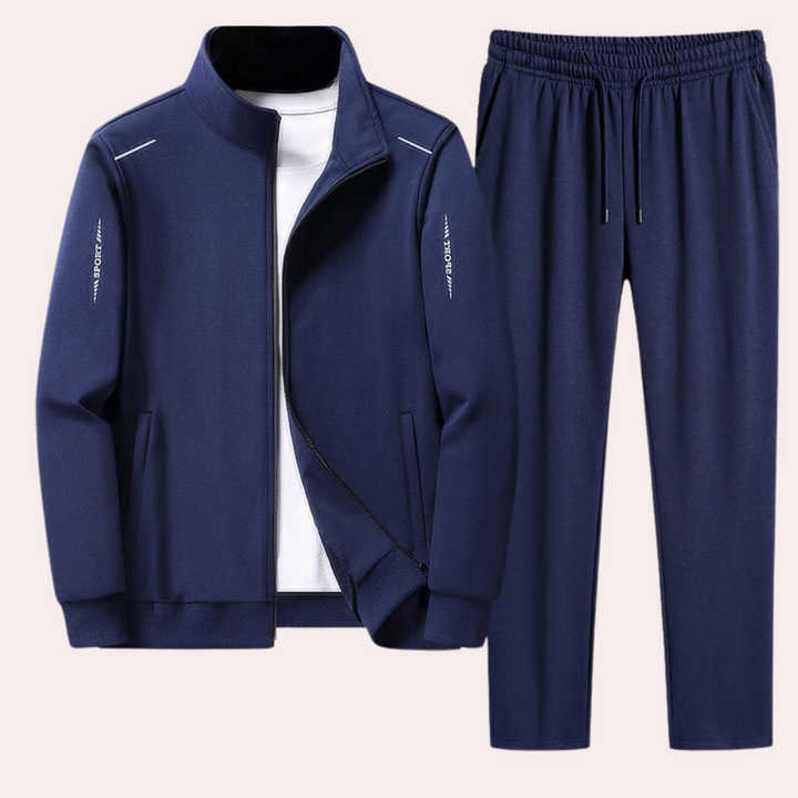 Komfortowy męski dres - Zenith-Niebieski-M-Trend Polska