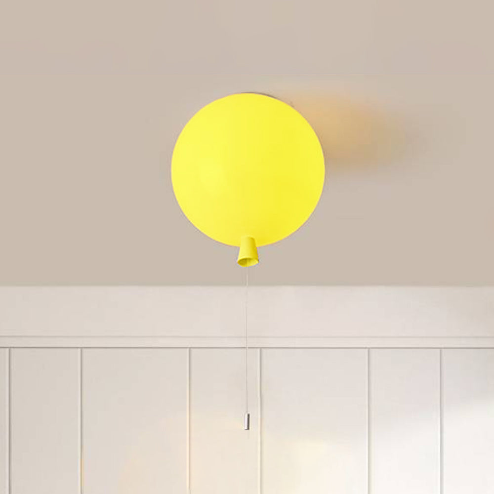 Kompaktowa nowoczesna lampa sufitowa LED Balloon - AuraLite-20CM-Żółty-Trend Polska