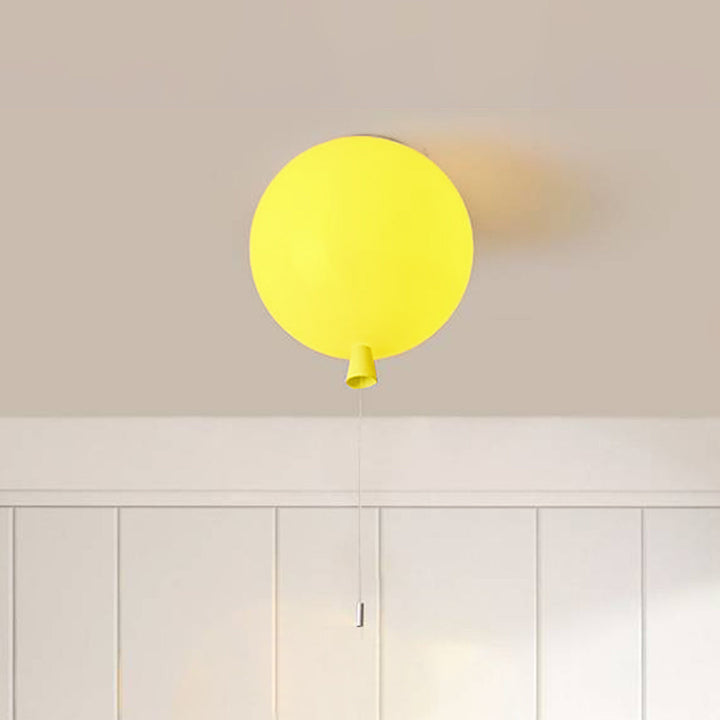 Kompaktowa nowoczesna lampa sufitowa LED Balloon - AuraLite-20CM-Żółty-Trend Polska