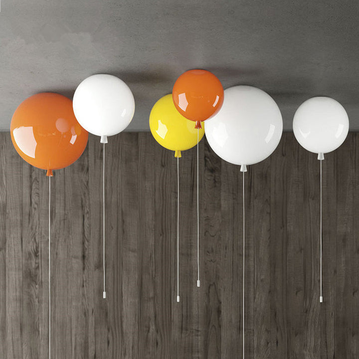 Kompaktowa nowoczesna lampa sufitowa LED Balloon - AuraLite-20CM-Biały-Trend Polska