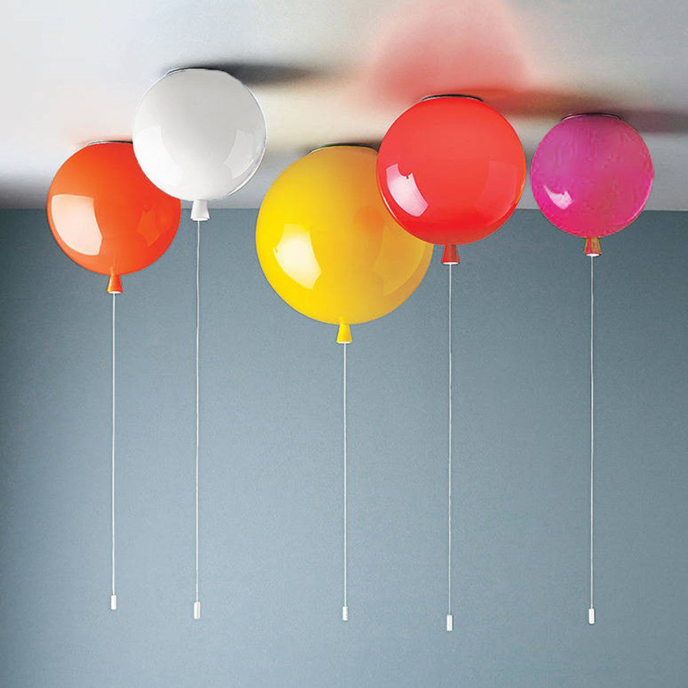 Kompaktowa nowoczesna lampa sufitowa LED Balloon - AuraLite-20CM-Biały-Trend Polska
