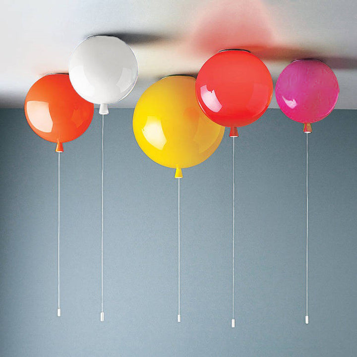 Kompaktowa nowoczesna lampa sufitowa LED Balloon - AuraLite-20CM-Biały-Trend Polska