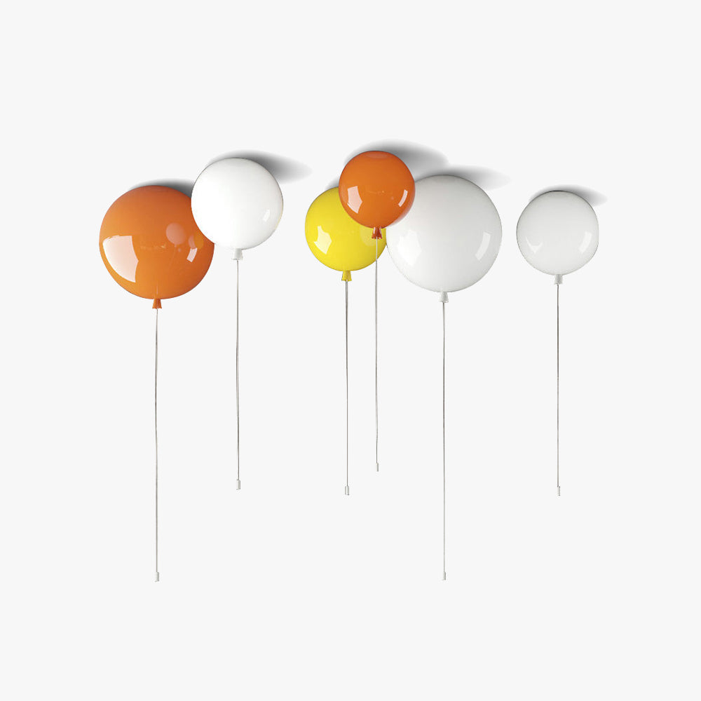 Kompaktowa nowoczesna lampa sufitowa LED Balloon - AuraLite-20CM-Biały-Trend Polska