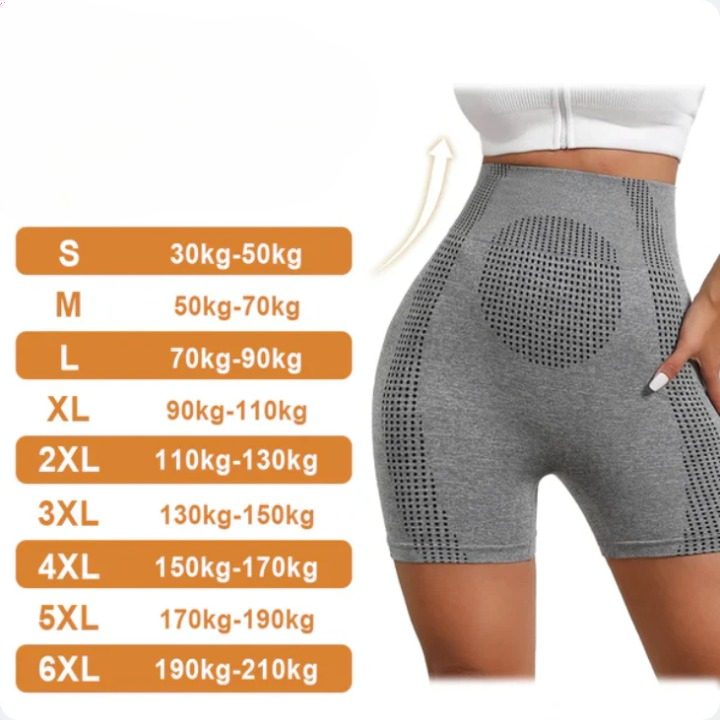 Korygujące szorty Shapewear - Nova | Efekt push-up-Czarny-S-Trend Polska