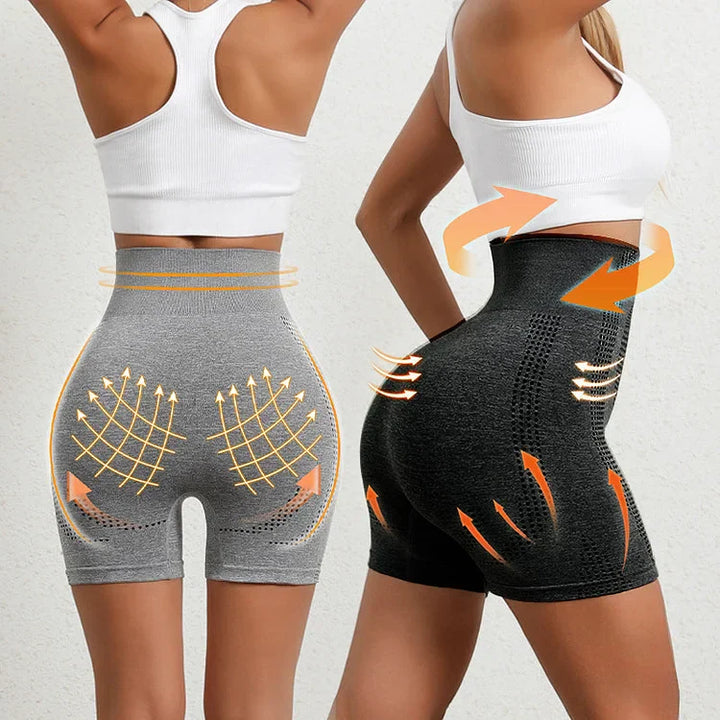 Korygujące szorty Shapewear - Nova | Efekt push-up-Czarny-S-Trend Polska