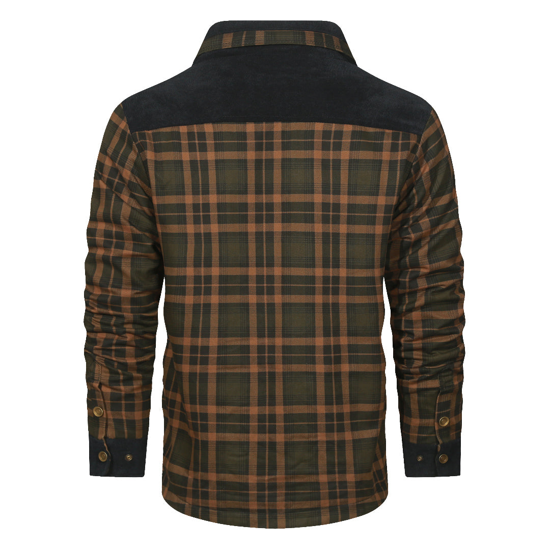 Koszula w kratę - Heritagewear-Zasłona piaskowa-S-Trend Polska