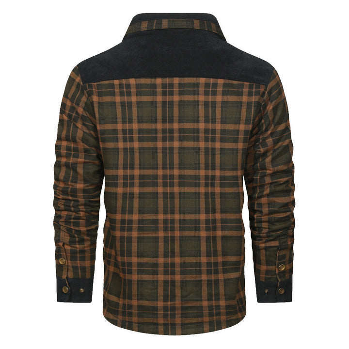 Koszula w kratę - Heritagewear-Zasłona piaskowa-S-Trend Polska