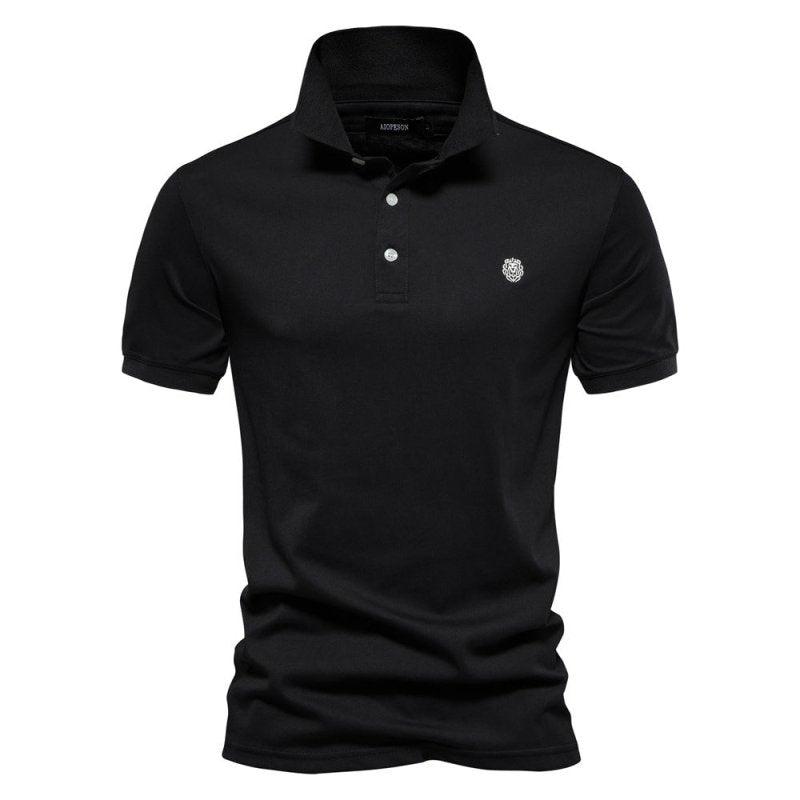 Koszulka polo - Logan-Czarny-S-Trend Polska