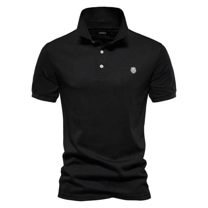 Koszulka polo - Logan-Czarny-S-Trend Polska