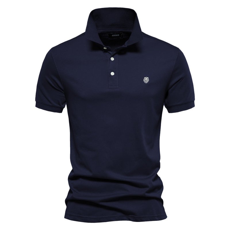 Koszulka polo - Logan-morski niebieski-S-Trend Polska