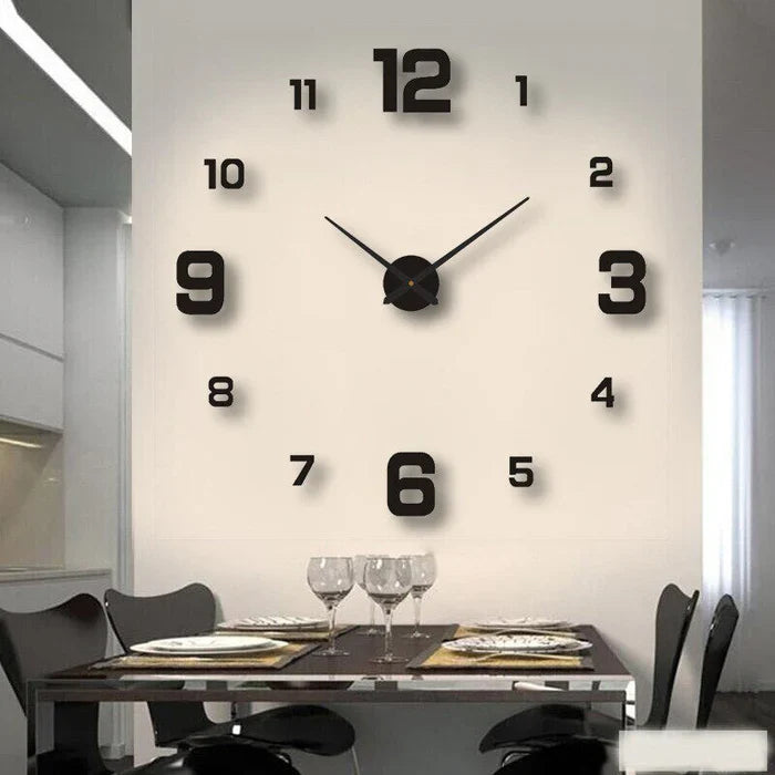 Kreatywne Zegar Ścienny - ArtTime-Getallen - czarny-60-100 cm-Trend Polska
