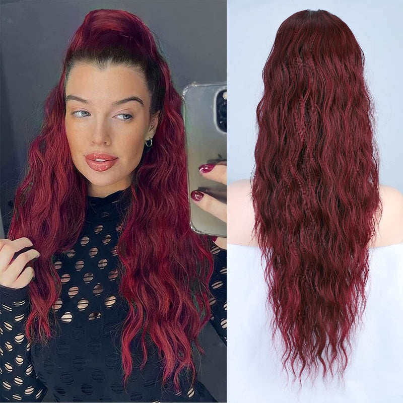Kręcone warkocze Clip-in – Nayla-Czerwony-Trend Polska