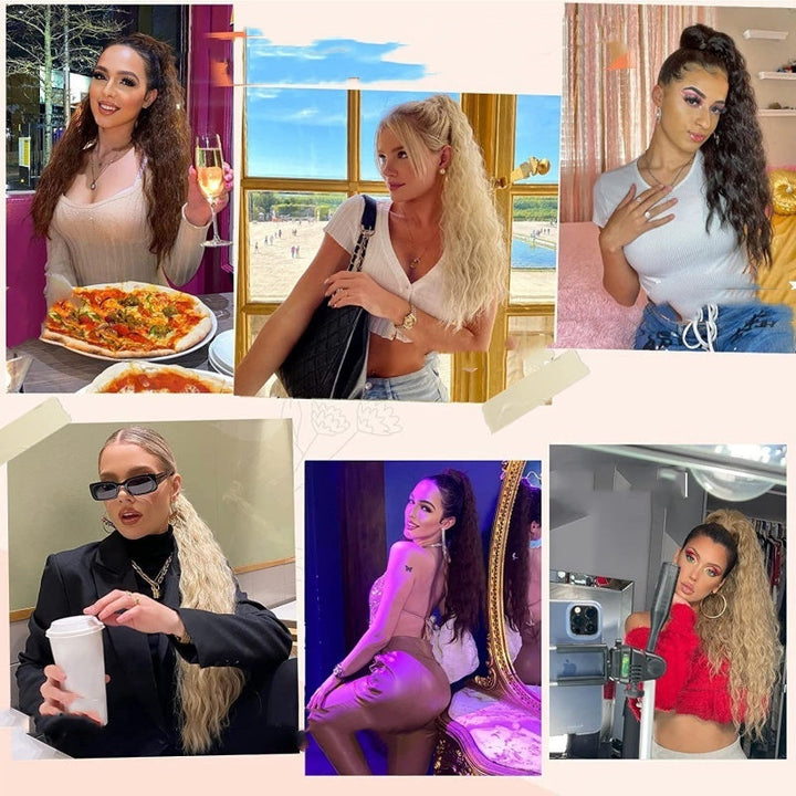 Kręcone warkocze Clip-in – Nayla-Czarny-Trend Polska
