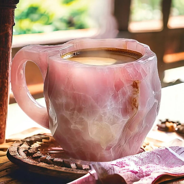 Kristalowy Kubek do Kawy - CrystalBrew-Różowy-Trend Polska
