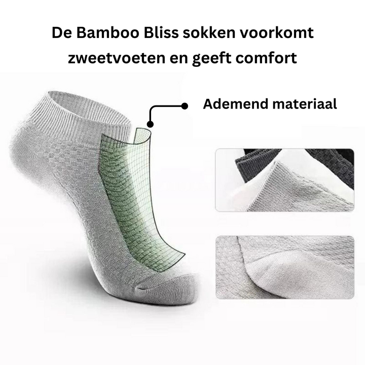 Krótkie Skarpetki - Bamboo Bliss-1x Para (+1 Gratis)-Czarny-38-41-Trend Polska