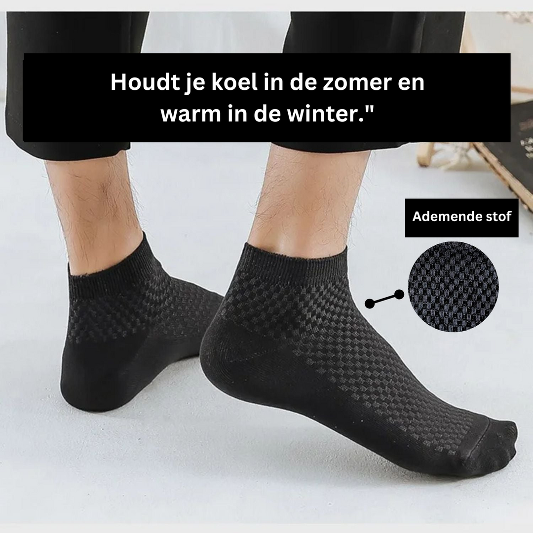 Krótkie Skarpetki - Bamboo Bliss-1x Para (+1 Gratis)-Czarny-38-41-Trend Polska
