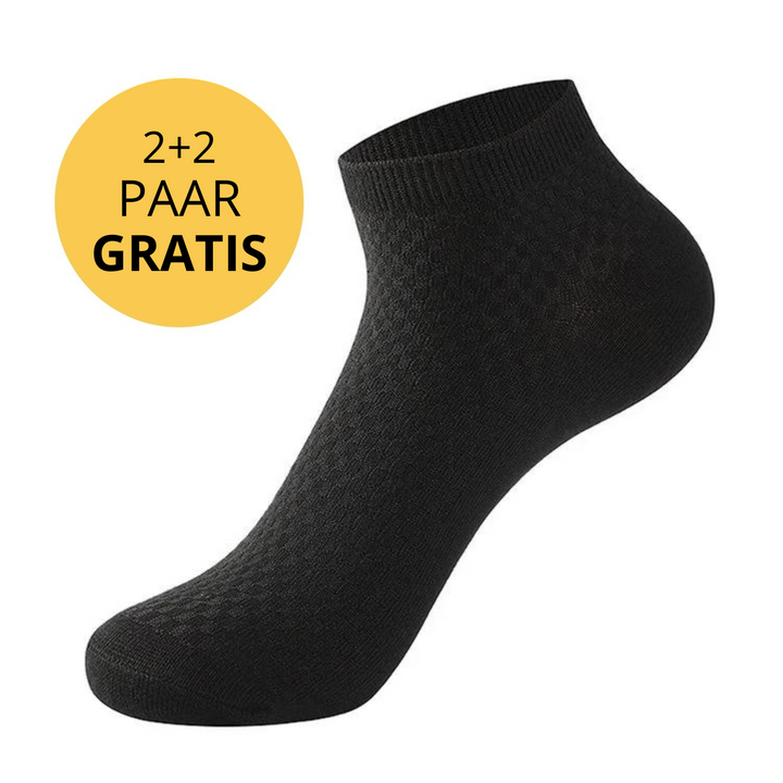 Krótkie Skarpetki - Bamboo Bliss-1x Para (+1 Gratis)-Czarny-38-41-Trend Polska