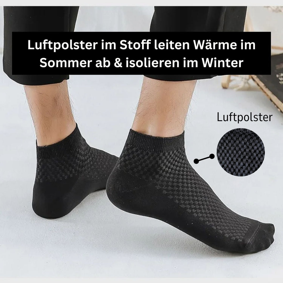 Krótkie Skarpetki Bambusowe - BambooFeet-1x Para (+1 Gratis)-Czarny-38-41-Trend Polska