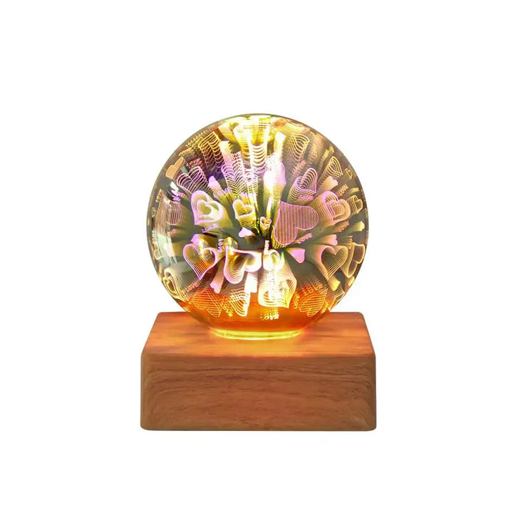 Kryształowa Lampa Błyskowa z efektem 3D - StarburstGlow-Miłość-Trend Polska