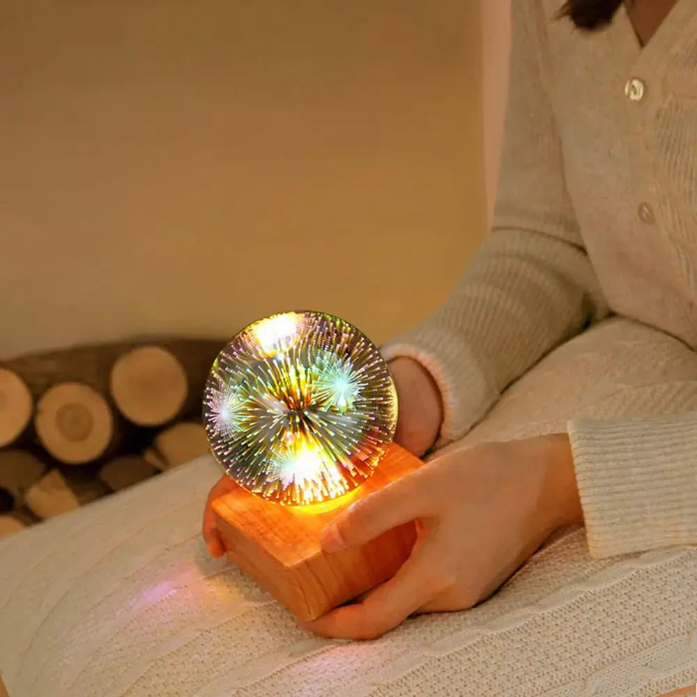 Kryształowa Lampa Błyskowa z efektem 3D - StarburstGlow-Niebo gwiaździste-Trend Polska