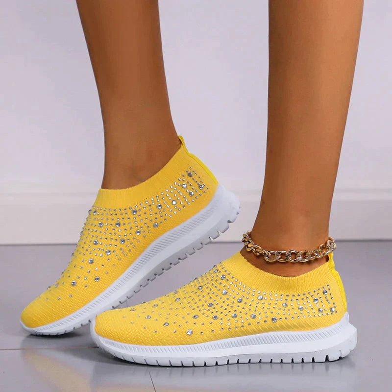 Kryształowe Buty - GlamStep-ŻÓŁTY-36-Trend Polska