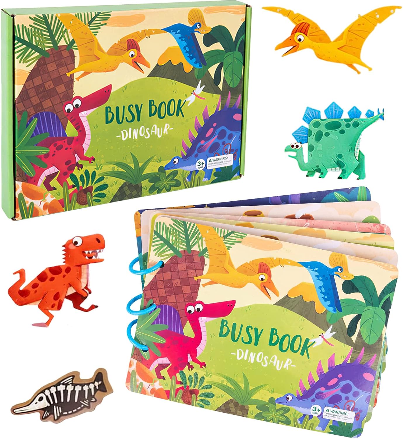 Książka Aktywności Montessori dla Dzieci - EduPlay-Dinozaury-Trend Polska