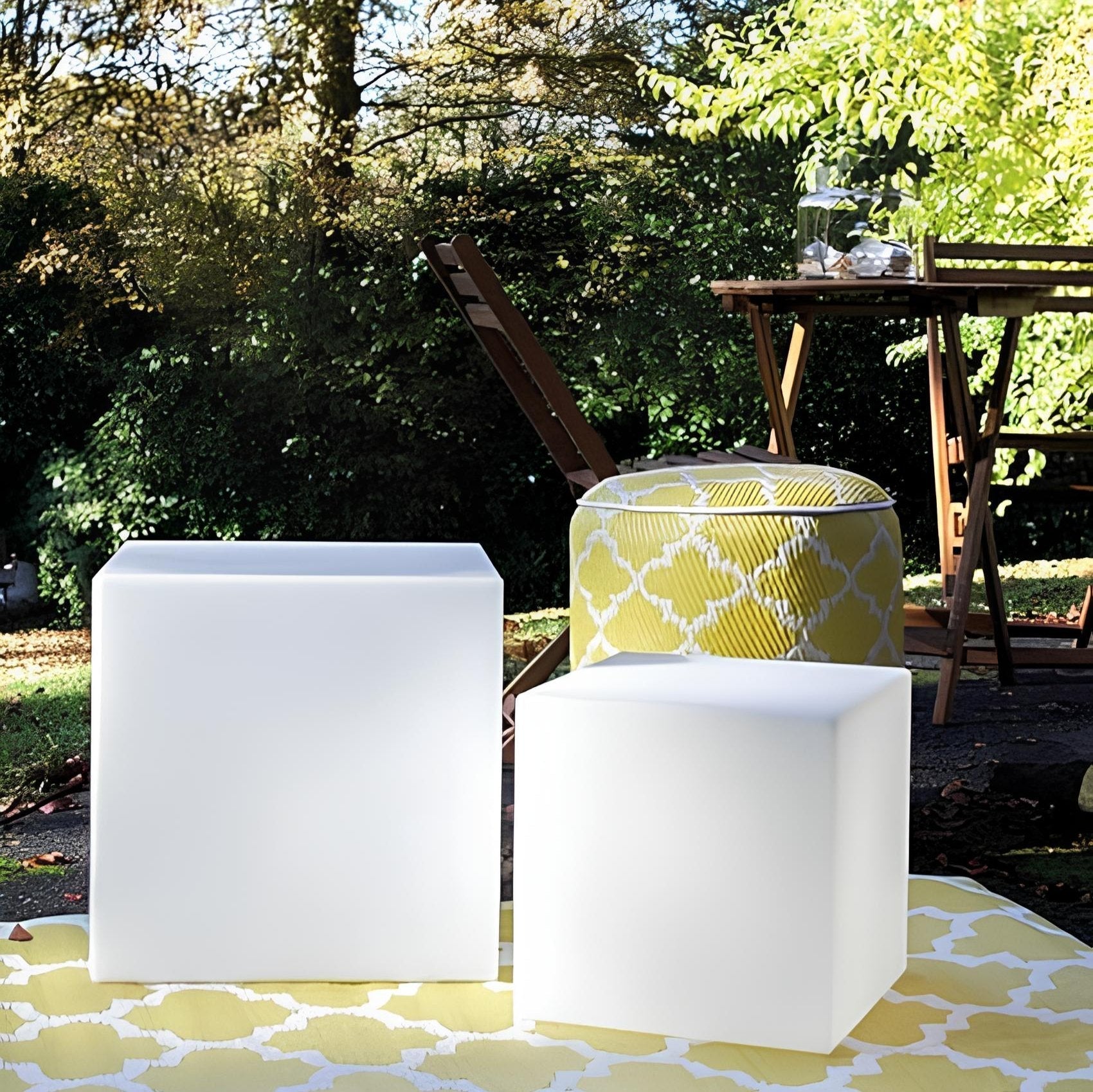 Kubus Lampa ogrodowa - LumaCube-10 cm-Trend Polska