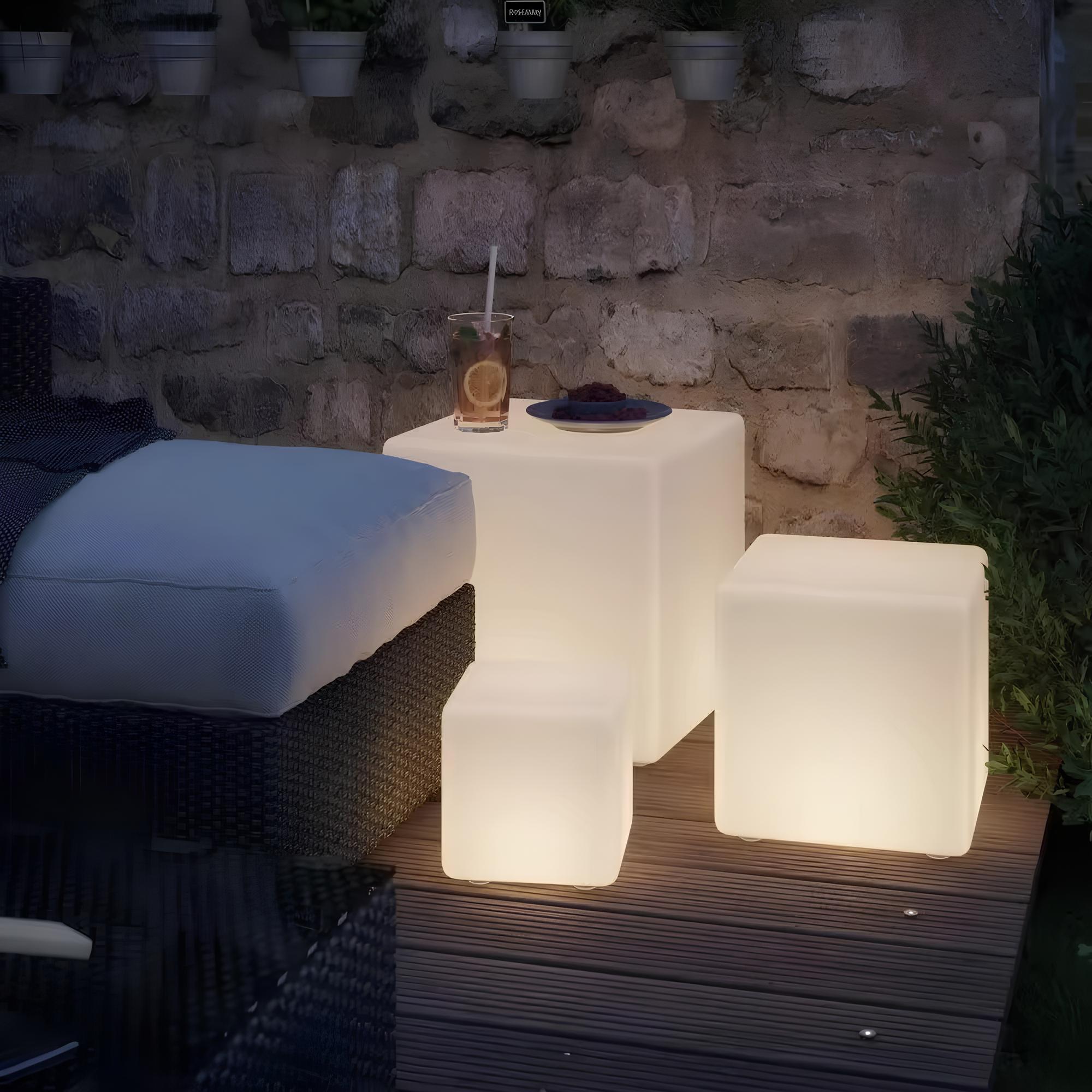 Kubus Lampa ogrodowa - LumaCube-10 cm-Trend Polska