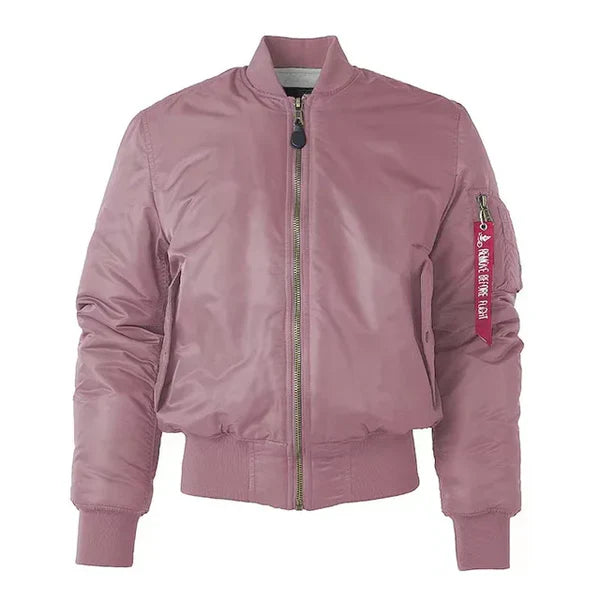 Kurtka bomber damska wiatroszczelna - Nova-Różowy-2XS-Trend Polska