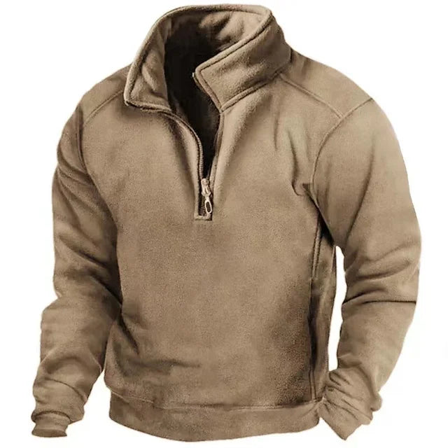Kurtka męska wiatroszczelna - Larsen-Khaki-S-Trend Polska