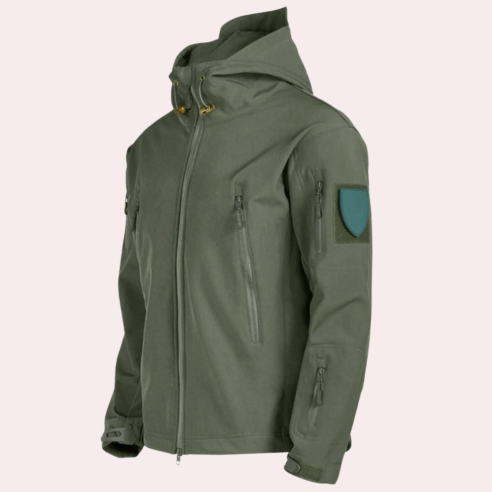 Kurtka outdoor dla mężczyzn odporna na warunki atmosferyczne - Orson-Czarny-S-Trend Polska