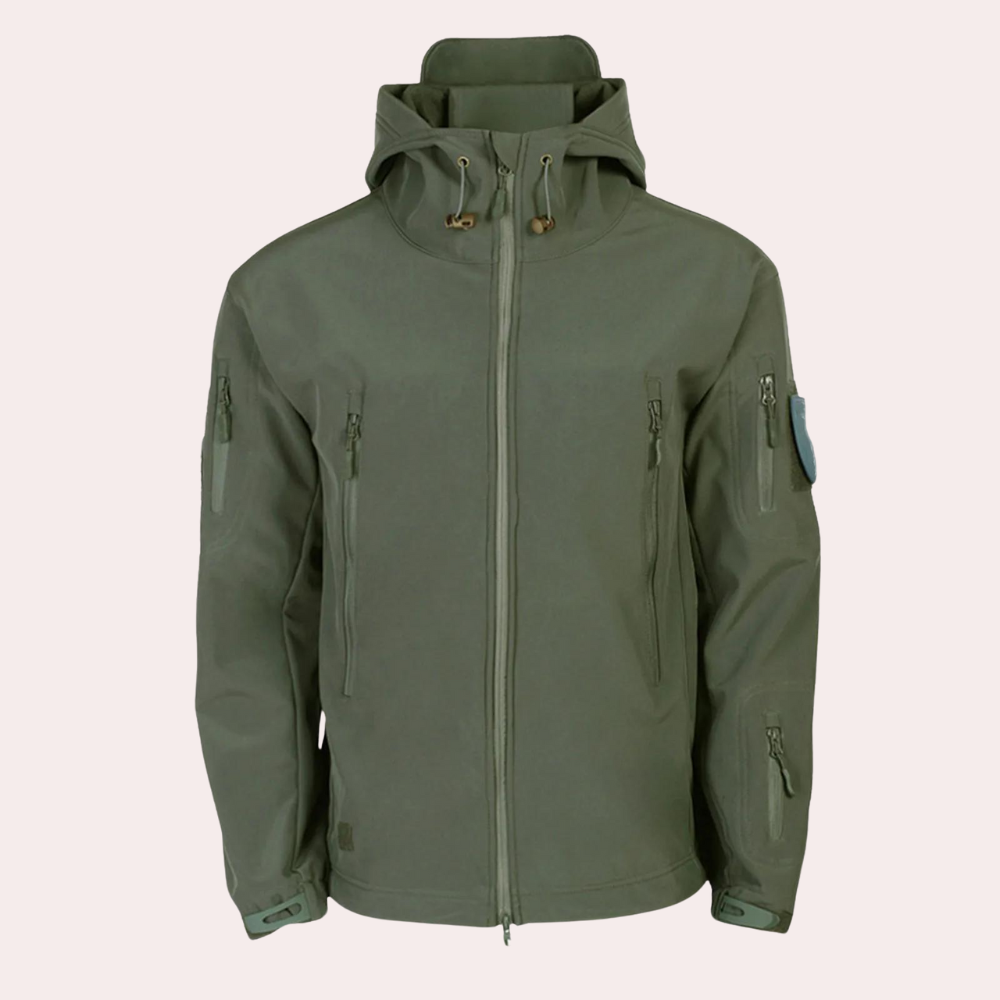 Kurtka outdoor dla mężczyzn odporna na warunki atmosferyczne - Orson-Czarny-S-Trend Polska