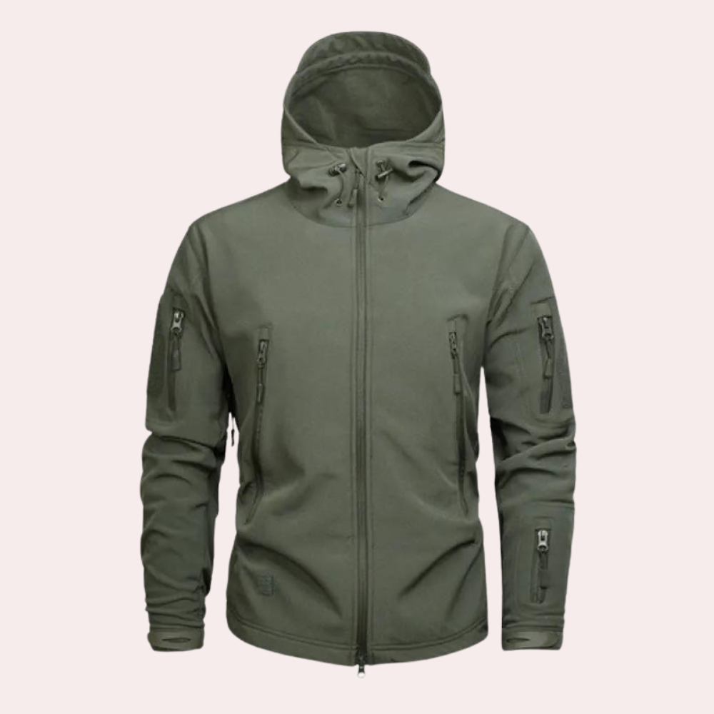 Kurtka outdoor dla mężczyzn odporna na warunki atmosferyczne - Orson-Zielony-S-Trend Polska