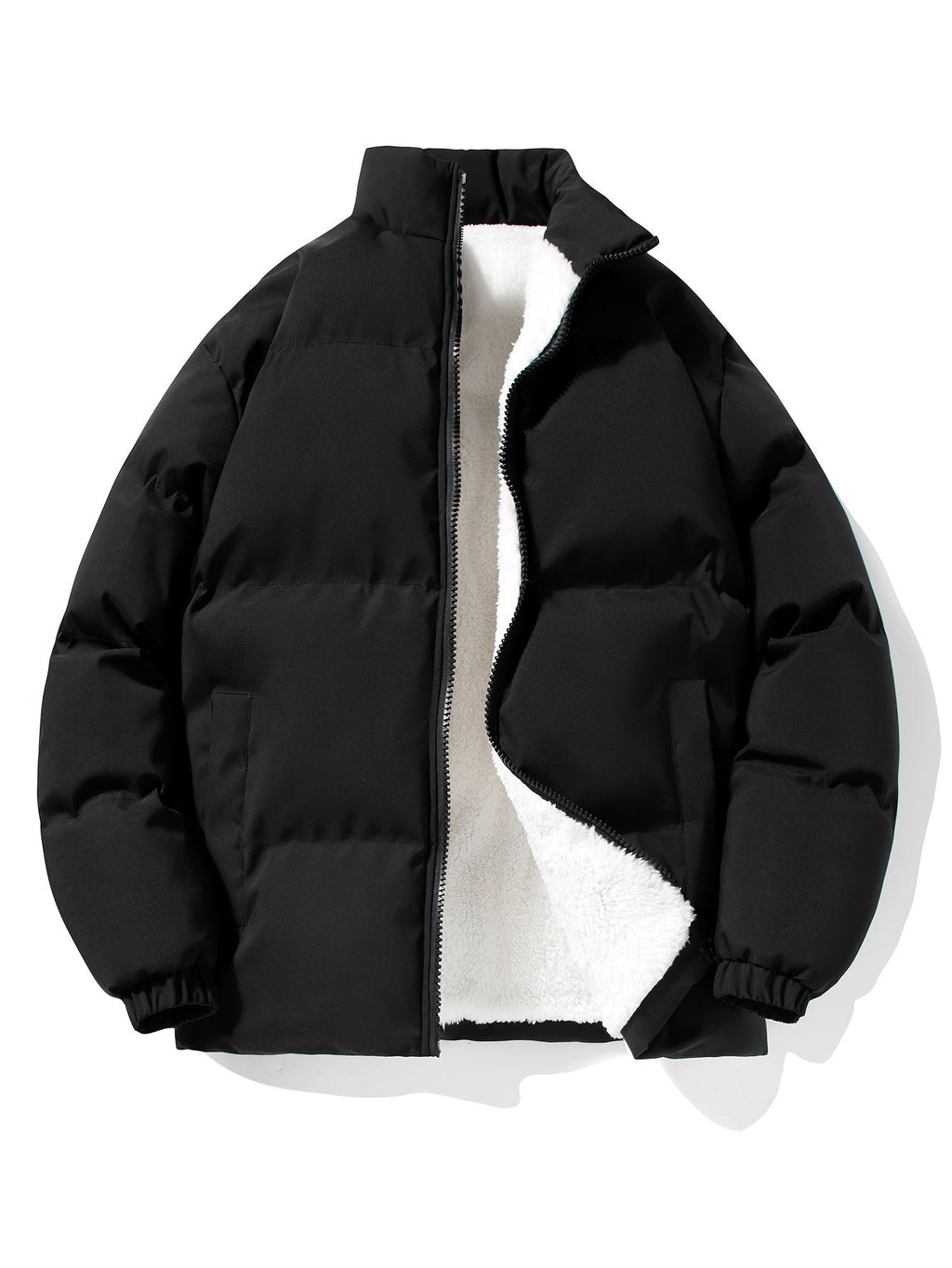 Kurtka termiczna z ociepleniem fleece dla mężczyzn - Derek-Czarny-XS-Trend Polska