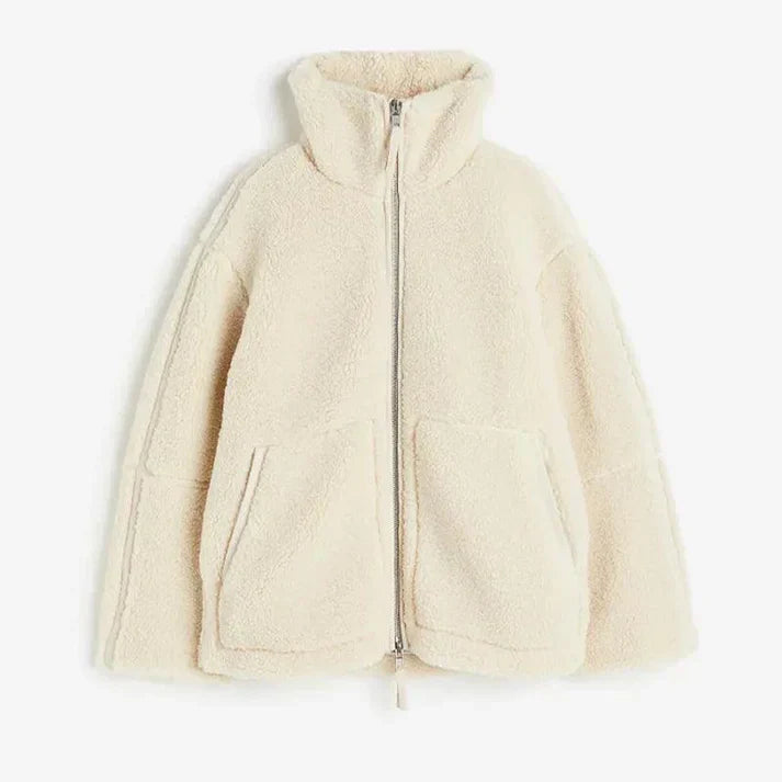 Kurtka zimowa damska Fleece - Avalon-Biały-XS-Trend Polska