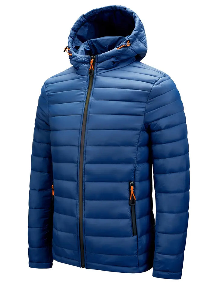 Kurtka zimowa damska puffer z kapturem - Arwen-Czarny-S-Trend Polska