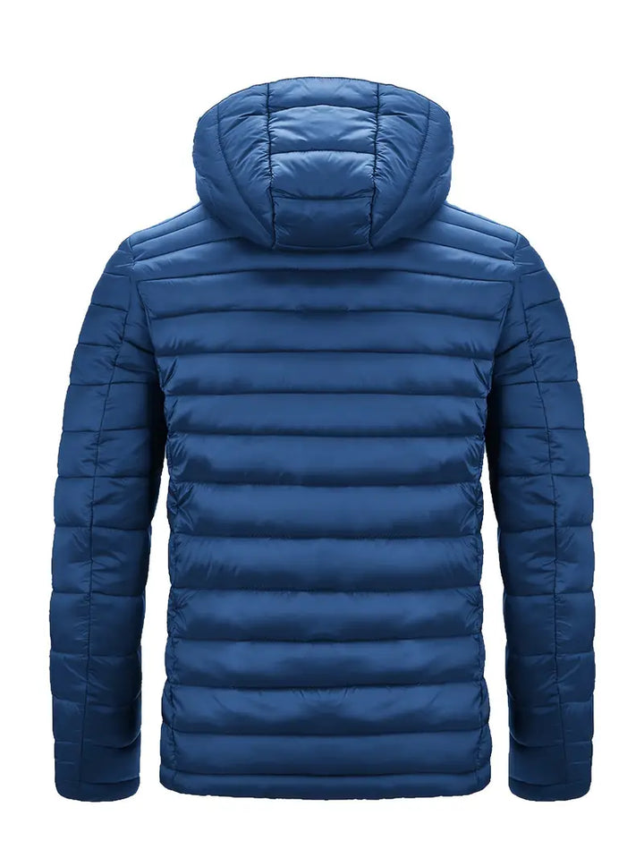 Kurtka zimowa damska puffer z kapturem - Arwen-Czarny-S-Trend Polska