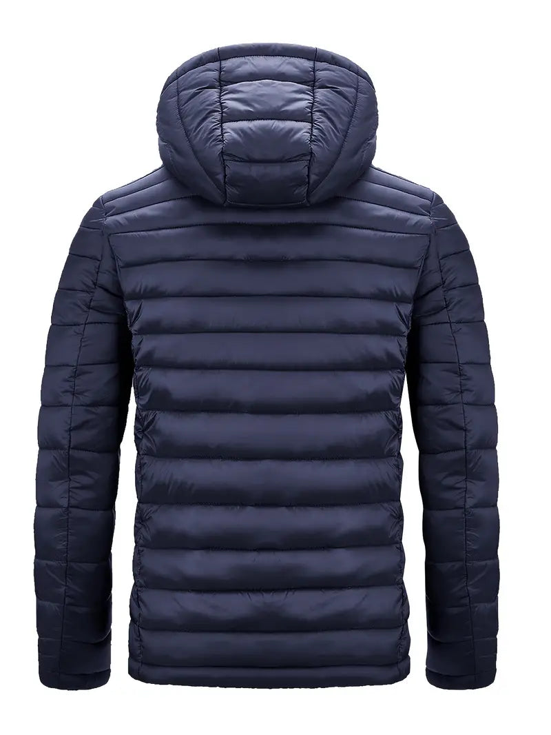 Kurtka zimowa damska puffer z kapturem - Arwen-Czarny-S-Trend Polska