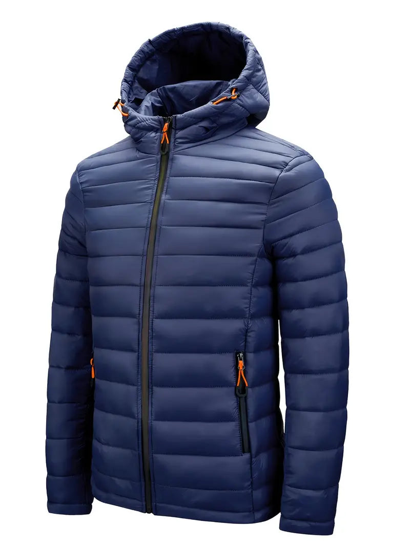 Kurtka zimowa damska puffer z kapturem - Arwen-Czarny-S-Trend Polska