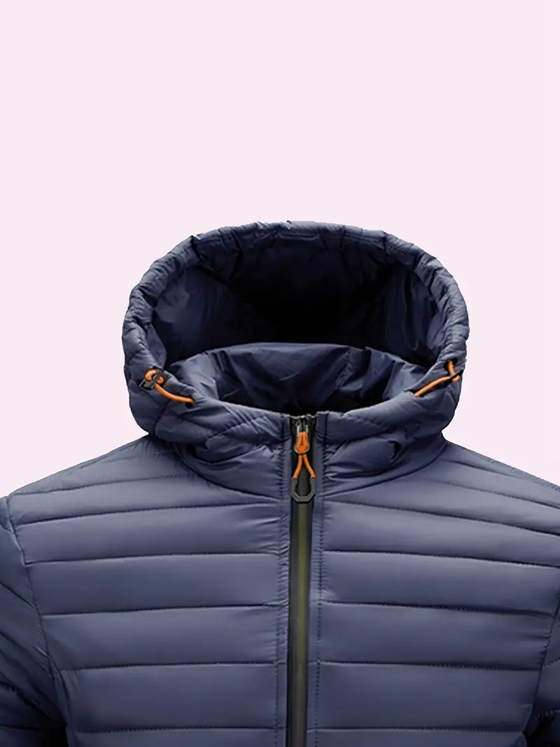 Kurtka zimowa damska puffer z kapturem - Arwen-Czarny-S-Trend Polska