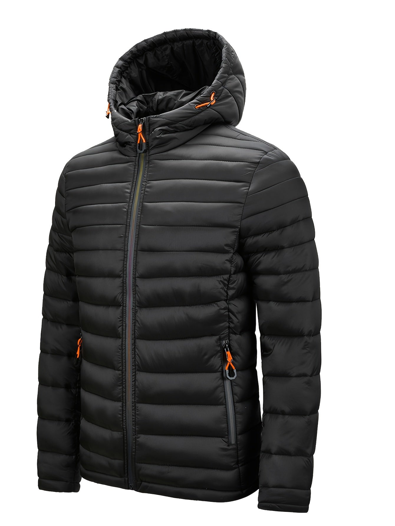 Kurtka zimowa damska puffer z kapturem - Arwen-Czarny-S-Trend Polska