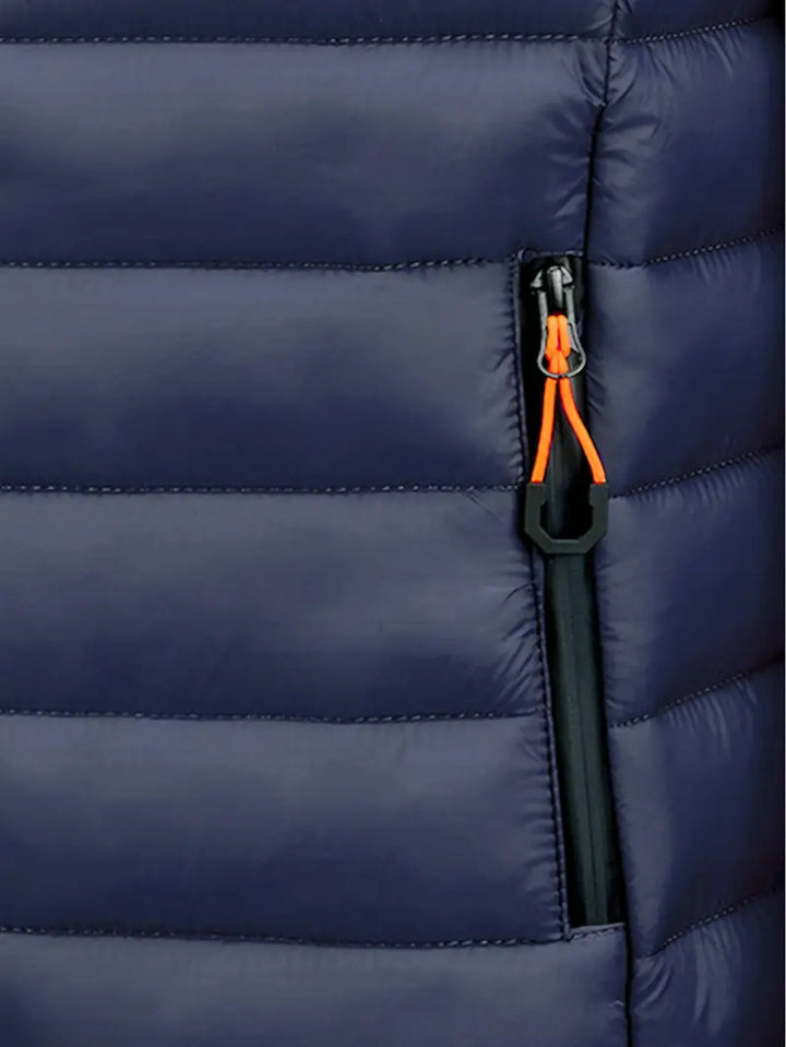 Kurtka zimowa damska puffer z kapturem - Arwen-Czarny-S-Trend Polska