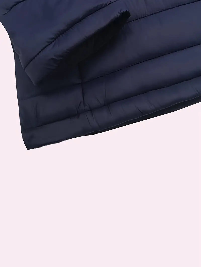 Kurtka zimowa damska puffer z kapturem - Arwen-Czarny-S-Trend Polska