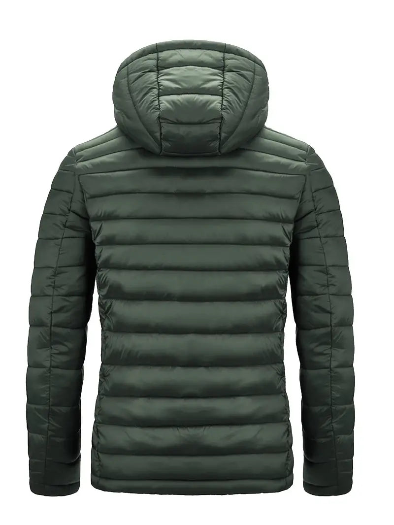Kurtka zimowa damska puffer z kapturem - Arwen-Czarny-S-Trend Polska
